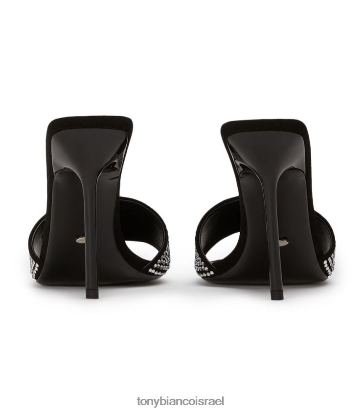 נעלי עקב | נשים קריסטל שקוף/זמש שחור Tony Bianco נעמי עקבים 8BNR8T146